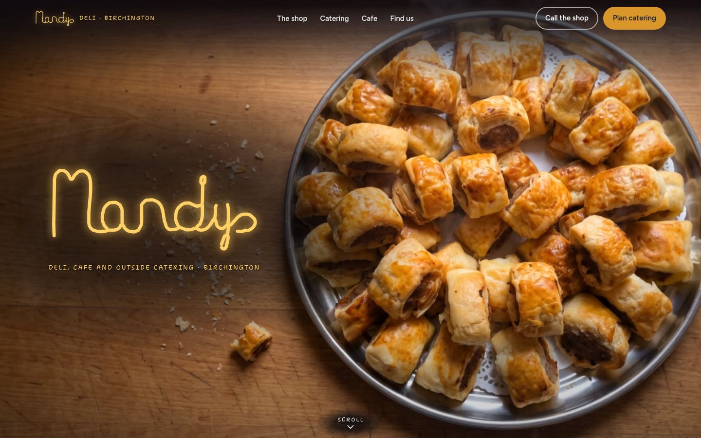 Mandy’s Deli’s website, captured 29 October 2026
